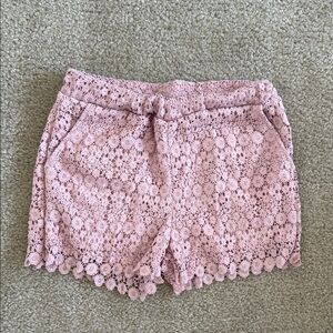 Romeo & Juliet Couture Blush Lace Women Shorts